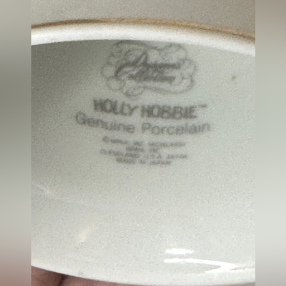 Vintage Holly Hobbie Bell Today is for Enjoying Porcelain Bell Retro Collectible - Picture 2 of 3
